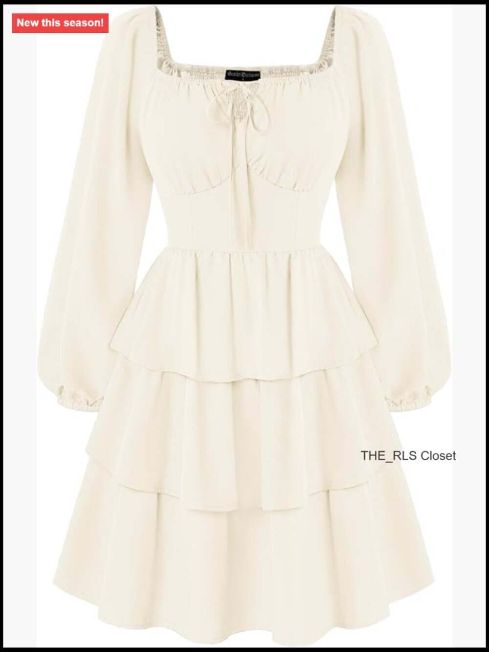 Off Shoulder Long Sleeve Renaissance Corset Dress with Pockets